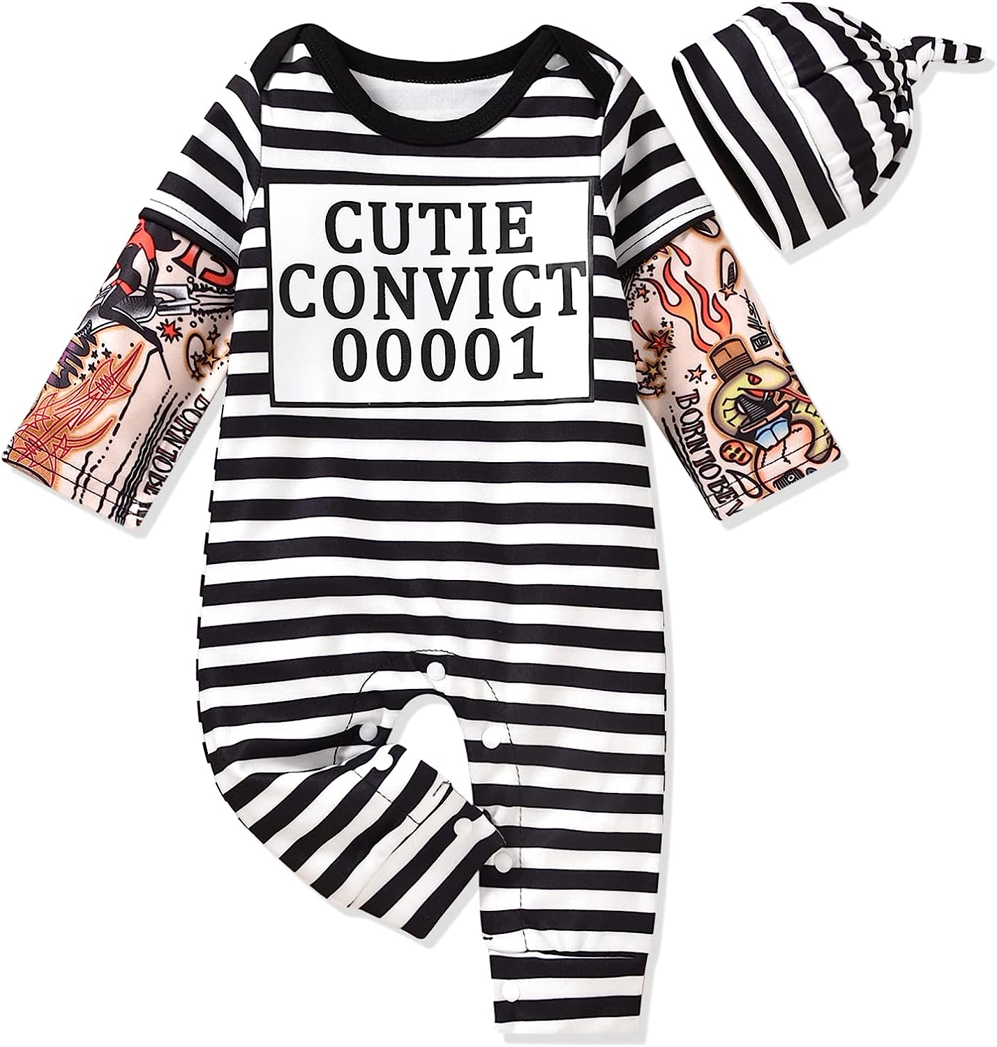 Aalizzwell Baby Halloween Outfit First Halloween Hooded Romper One-Piece Jumpsuit for Toddler Boys Girls - Image 1